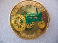 1-OZ.JOHN DEERE MODEL B TRACTOR FATHERS DAY GIFT.999 PROOF EDT SILVER COIN+GOLD picture
