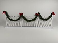 Byers Choice 1997 Carolers White Fence w/Garland & Bows picture