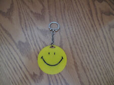1970's Chevrolet Vintage SMILEY FACE Large Keychain Chevy Dealership IL. picture
