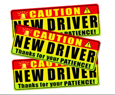 New Driver Magnet Bumper Car Sign Stickers For A New Driver Sign (Pack of 3) picture