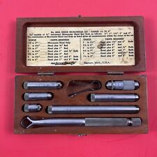 Vintage The Lufkin Rule Co. No. 680A Inside Micrometer Set Range 1 1/2