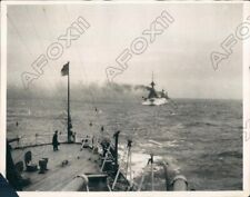 1928 British Navy HMS Iron Duke & Fleet Exercise Off Gibraltar Press Photo picture