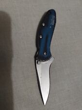 Kershaw Ken Onion Scallion Assisted Folding Knife 1600BB USA Blue  picture
