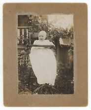 Antique 1905 ID'd Cabinet Card Adorable Baby William Judson Woods High Chair picture