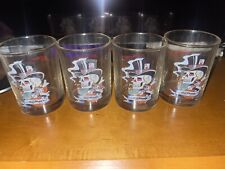 Lot Of 4 Ed Hardy Smoking Skull Whiskey Glasses Don Ed Hardy Designs picture