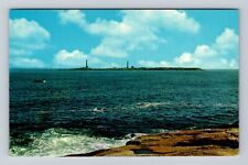 Rockport MA-Massachusetts, Thatchers Island Twin Lights Antique Vintage Postcard picture