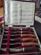 Hoffritz England genuine staghorn steak knives - set of 6 picture