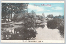 Postcard~ Down On The River Bank~ Near Renwick, Iowa~ IA picture