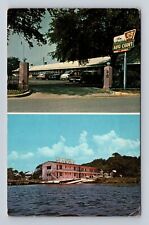 Fort Walton Beach FL-Florida, 98 Auto Court,  Advertising, Vintage c1968Postcard picture