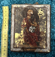 Antique chromolithograph icon Christianity Orthodox late 19th cent - early 20th picture