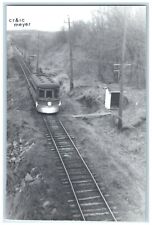 c1960 CR&IC Meyer Iowa Exterior Railroad Train Depot Station RPPC Photo Postcard picture