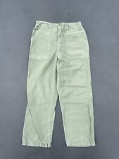 VTG Vietnam War Era US Military OG 107 Type 1 Cotton Sateen Pants Trousers 34x31 picture