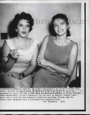 1958 Press Photo Mrs. Mary Hargitay, Yolanda Birge, LA Court for Child Support picture