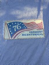 1976 Vermont Bicentennial Front License Plate picture