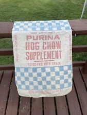 Vintage Purina Cotton Hog Chow Feed Bag  picture