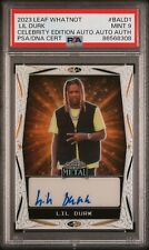 2023 Leaf Metal Whatnot Exclusive Lil Durk Auto PSA/DNA 9 SSP /3 Mint Full Name picture