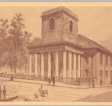 Kings Chapel, Boston, MA - Built 1747 of Granite 1910s Vintage Postcard Unposted picture