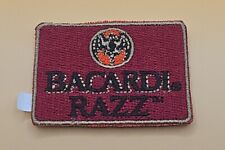 Vintage NEW Bacardi RAZZ Rum (Discontinued) Collectible Embroidered Ironon Patch picture