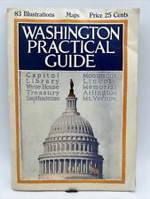1936 WASHINGTON DC PRACTICAL GUIDE Capitol Travel Booklet Fold-Out Map Included picture