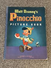 Vintage Walt Disney Pinocchio Picture Book 1940 Oversized Rare 1939 picture