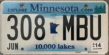 2014 EXPIRED Minnesota License Plate  picture