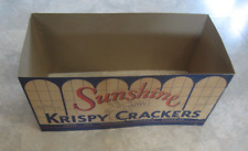 Huge Old Vintage -  SUNSHINE Krispy CRACKERS -  STORE DISPLAY - Box / Sign picture