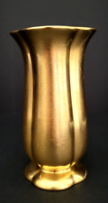 Pickard China 24K Gold Etched Floral Daisy Pattern Porcelain Vase U.S.A. 1938-55 picture