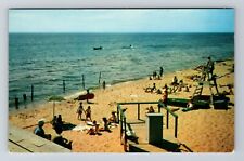 Ludington MI-Michigan Epworth Heights Hotel Beach Scenic View Vintage Postcard picture