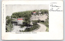 POSTCARD PICTURESQUE  LAKE BOMOSEEN VERMONT - 1904 picture