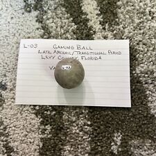 Authentic Indian Artifact SMALL GAME STONE picture