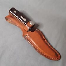 Vintage Schrade Old Timer Sharp Finger 152 U.S.A Made Knife with Leather Sheath picture
