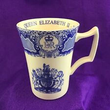 Queen Elizabeth II Diamond Jubilee Mug Spode Blue Room Collection 1952 2012 picture