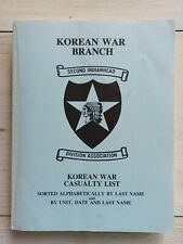 Vintage KOREAN WAR BRANCH Second Indianhead CASUALTY LIST BOOK Alphabetical List picture