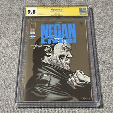Negan Lives 1 CGC 9.8 Signed Robert Kirkman 2nd Print Adlard Cover Walking Dead picture