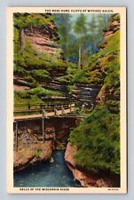Dells Of The Wisconsin River WI-Wisconsin, Moss, Witches Gulch Vintage Postcard picture