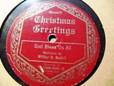1923 GENNETT CHRISTMAS GREETINGS Wilbur D Nesbit God Bless us All Volland Wish  picture