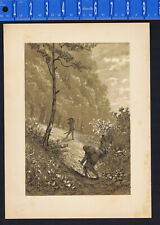 Pictorial Scene 1869 Tinted Lithograph The Pilgrim's Progress -Claude Conder #12 picture