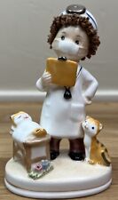 Vintage Napcoware Napco Sweet Veterinarian with Spaghetti Trim Hair and Cats picture
