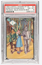 1940 Castell Bros. Wizard Of Oz Dorthy Scarecrow Tin Man White #1 PSA 8 NM-MT picture