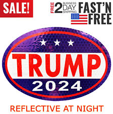 Trump 2024 Save America 4x6 Oval Magnet Sticker Republican Car Decal Truck SUV picture