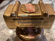 Philadelphia Heritage Whiskey 1976 Bicentennial Decanter Liberty Bell 22k EMPTY picture