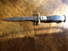 Antique Sheffield Steel No.6 Bowie Knife No Scabbard 2 Maltese Crosses picture