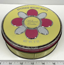 Vintage Wolfgang's Candies 9 oz. Tin Buttered Melody Mints York, PA picture