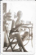 Man Photograph Vacation Swimsuit Vintage Travel 1950s Gay Intl 2 1/2 x 3 1/2 picture