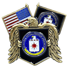 BL18-006 CIA Central Intelligence Agency Lapel Pin with 3D eagle picture
