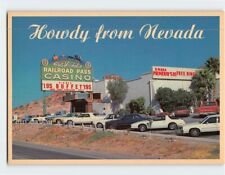 Postcard Railroad Pass Casino Howdy from Nevada Hendersonville Nevada USA picture
