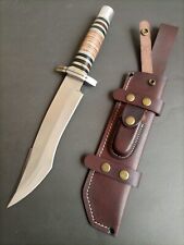 Custom Handmade Stainless Steel Short Sword with Leather Sheath picture
