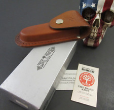 BOKER TREE BRAND  KNIVES ORIGINAL LEATHER SHEATH 3000 UNUSED IN BOXES W/ PAPERS picture