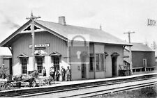 Railroad Train Station Depot New Holstein Wisconsin WI Reprint Postcard picture