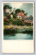 Plymouth MA-Massachusetts, Pilgrim Meersteads First House Vintage c1932 Postcard picture